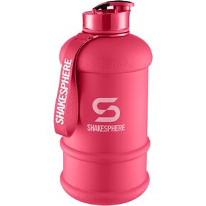 SHAKESPHERE Large Sports Water Bottle - BPA Free Hydration Jug, Black - Ideal for Sports, Camping, Outdoor, Biking & Kids…