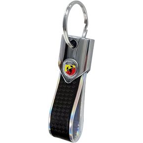 Official Key Ring, Silver Carbon