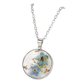 Flower Necklace Floral Necklace Pressed Flower Necklace for Women Sunflower Necklace Spring Summer Jewelry Gifts for Women
