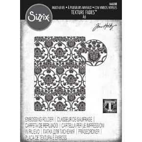 Sizzix Texture Fades Embossing Folder By Tim Holtz-Multi-Level Tapestry in Kuwait