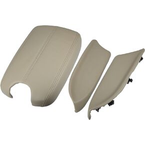 Center Console Cover Armrest Box Pad Holder for Honda Accord 2008-2012 Pu Leather Plastic Black (Set of 1)