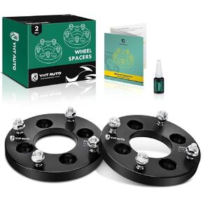 YHTAUTO 4x110 to 4x137mm Wheel Spacers 1 inch Fits Bombardier, Can-Am, Arctic Cat, Honda, Suzuki, ATV Models, Tire Spacers w/ M10x1.25 & 12.9 Grade Studs, 74mm Hub Bore 4 Lug 2PCS Wheel Adapters