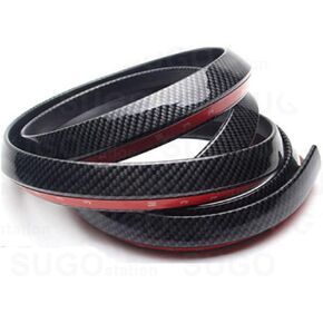 JDM Carbon Fiber Black Front Bumper Lip Guard Protector Air Dam 2x98