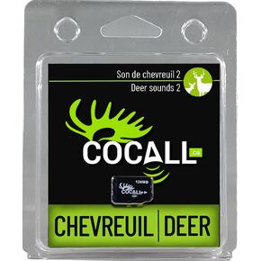 Deer Sound Card for Hunting - Card #1 (Includes 6 Different Deer Sounds) - Micro SD Card for Cocall 2X - Replicates Real Male and Female Deer Sounds