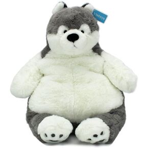 Siberian Husky Dog Plush Big Hugging Pillow Stuffed Cotton Puppy Plush Animals Toy 23"