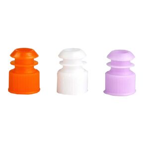 Globe Scientific 118240R Polyethylene Flange Plug Cap for Test Tubes, 13mm Size, Red (Pack of 1000)