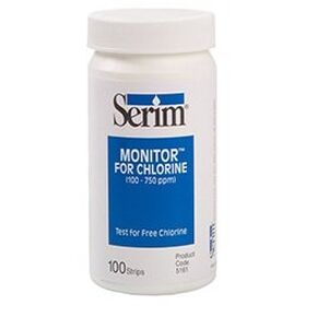 Serim Monitor for Chlorine 100-750 ppm, Chlorine Test Strips