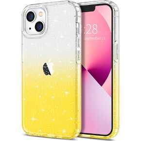 حافظة Hython لهاتف iPhone 14 لامعة، غطاء لطيف لامع وشفاف لامع، مضاد للخدش ناعم من مادة TPU رفيعة ومضادة للصدمات للنساء والفتيات، لمعان شفاف