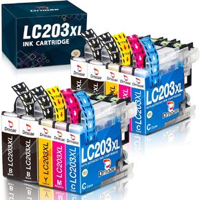 LC203 Ink Cartridges for Brother Compatible for Brother LC203 LC201 LC201XL LC203XL Ink Brother Mfc-J480dw Ink Cartridges to Work with MFC-J485DW MFC-J4420DW MFC-J4620DW Printer, 10 Packs