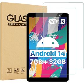 2-Pack Glass Screen Protector For UMIDIGI G1 Tab Mini 8 Inch Tablet - Tempered Glass Film High Definition 9H Hardness