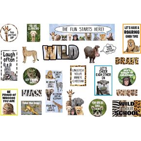 Teacher Created Resources Go Wild Animals Mini Bulletin Board