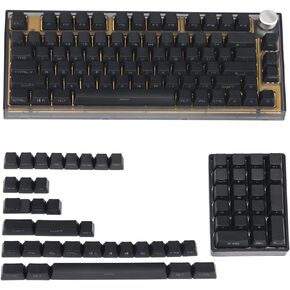 YMDK 133 Key Carbon PBT Double Shot Side-lit Shine Through Backlit keycaps OEM Profile for MX Mechanical Keyboard 108 96 87 NJ80 KBD67 ID80 84 68 64