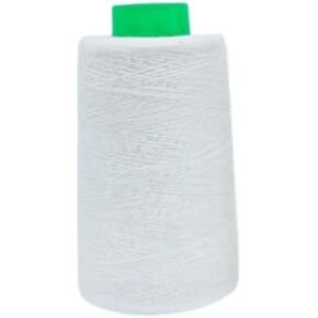 15000FT Cone of White Cotton Thread for Sewing Machines and Hand Sewing in Kuwait