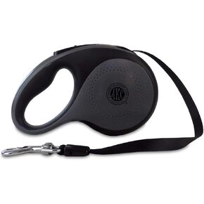 American Kennel Club Retractable Tangle-Free Dog Leash, 16.4ft, for Dogs up to 66 lbs, Ergonomic Non Slip Grip, One-Handed Braking System