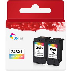 Remanufactured Ink Cartridge Replacement for Canon 245XL Color 246XL 245 246 CL246 XL(Tricolor,2 Pack) to MX490 MX492 MG2522 TS3100 TS3122 TS3300 TS3322 TS3320 TR4500 TR4520 TR4522 Printer