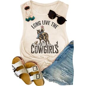 Country Shirt Women Vintage Graphic Cowgirl Tank Top Funny Country Music Shirt Summer Racerback Tank