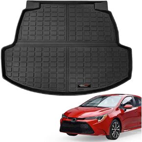 Car Cargo Liner for Toyota Corolla Sedan 2020 2021 2022 2023 2024 Trunk Mats TPE Rubber All Weather Corolla Accessories(not fit Hatchback) (Cargo Liners)