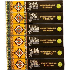 أعواد بخور ترايبال سول - بخور فاخر - 90 جرام (كوبال أبيض)
