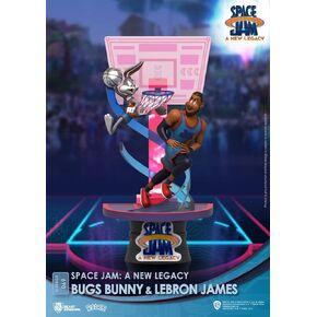 Beast Kingdom DS-069 Warner Bros. Space Jam A New Legacy: Bugs Bunny & Lebron James Diorama Stage D-Stage Figure Statue (Standard Version)