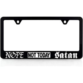 BARON-JEWELRY Faith License Plate Frame Holder - Faith Over Fear - Quality UV Printed Plastic Frames
