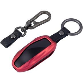 Premium Compatible with Tesla Key Fob Cover for Model S & Model 3/Model X - Aircraft Aluminum Flip Key Protection Case