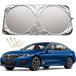 Windshield Sun Shade Sunshade for BMW 3 5 Series 328i 330i 528i 535i 530i 525i 530e 540i 550i 3 Series 335i 320i 325i 330e F30 F31 M3 E60 E61 Accessories Car Front Window Sun Shield 2024 New