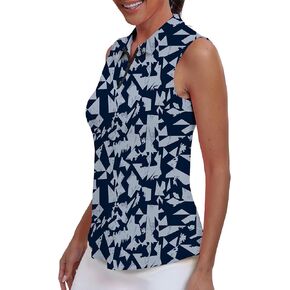 Womens Polo Shirts Athletic Golf Tennis Tanks Top Casual Sleeveless V Neck Quick Dry Shirts Workout Tee