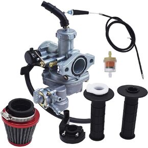 Carburetor Replacement for Honda CT90 Trail 1971-1979 / CT110 Trail 1980-1986 Carb with Throttle Cable, Handle Bar & Air Filter