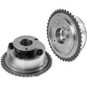 PANGOLIN 2PCS Exhaust +Intake VVT Timing Camshaft Gear Sprocket 24350-2E200 24370-2E200 for 2014-2016 Elantra Tucson Kia Soul Forte5 2.0L, Replace OE 24350-2E201 24370 2E200, 243702E200