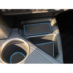 auovo Anti Dust Mats for Toyota RAV4 Accessories 2013 2014 2015 2016 2017 2018 Interior Custom Fit Cup Holder Inserts Door Liners (13pcs/Set) (Black)