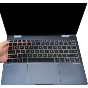 Keyboard Cover for 2023 2022 HP Envy x360 13-bf 13t-bf 13-bf0013dx 13-bf0797nr 13t-bf000 13-bf0121TU 13-bf0123TU 13.3 inch Laptop Protective Skin-Black
