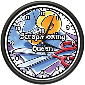 SignMission Beagle Scrapbooking Wall Clock Supplies Paper