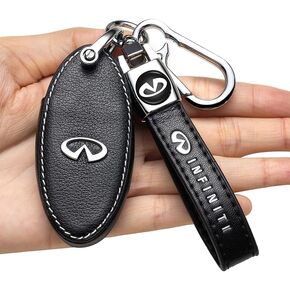 Key Cover fob Holder ,Key case Replacement for Infiniti G Series G37 JX35 Q Series Q50 Q60S Q70L QX EX FX M 4 Button All Models Keyless Entry Key Cover case with Keychains, Large in Saudi Arabia