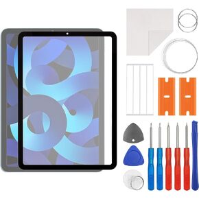 for iPad Air 5 Screen Replacement 10.9-inch Front Outer Lens Screen Glass Replacement Waterproof Adhesive Repair Kit