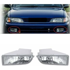 Pair of Front Bumper Fog Driving Lamp Halogen Yellow Light for 1993-1997 Corolla AE100 AE101 FITS OE A1649060451 LH+RH