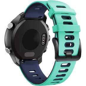 NotoCity لـ Garmin Vivoactive 3 Band، 20 مم حزام بديل من السيليكون الناعم لهاتف Samsung Galaxy Active 2/ Garmin Forerunner 645 /Samsung Gear Sport/Galaxy Watch 42 مم