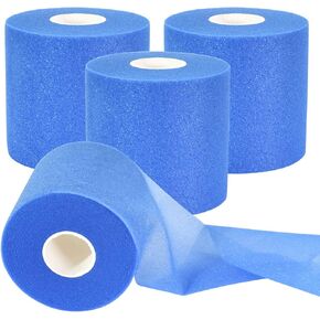 4 Pieces Pre Wrap Tape - Athletic Foam Underwrap - Sports Tapes for Ankles Wrists Hands and Knees, 2.75 Inches x 30 Yards - Pink Purple Rose Red
