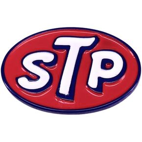 STP Racing Logo Scientifically Treated Petroleum Science Technology Performance Mechanic Car Classic 1.2" Enamel Pin Badge