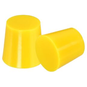 MECCANIXITY Silicone Rubber Tapered Plug 36mm to 43mm Solid Red for Powder Coating, Painting, Anodizing, Plating, Sandblasting, Laboratory Use 2 Pieces