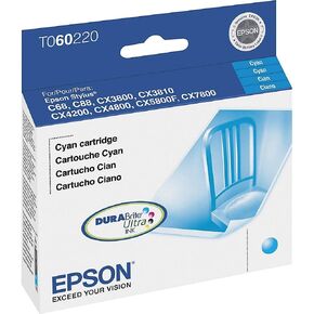 EPSON T060 DURABrite Ultra -Ink Standard Capacity Black -Cartridge (T060120-S) for select Epson Stylus Printers