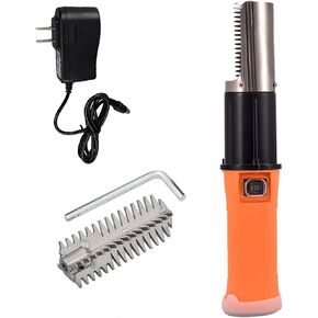 Electric Fish Scaler, HSLCY Powerful Cordless Fish Scale Scraper with Extra Stainless Steel Roller Blade for Scraping Fish Scale Remover Cleaner Skinner Kit Designed with 12V Rechargeable Battery