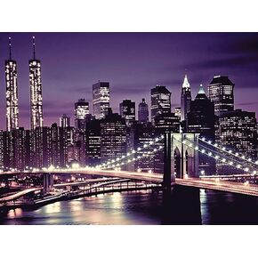 Diymood DIY 5D Diamond Painting Kits for Adults Landscape - Diamond Art Kits for Adults City at Night | Full Drill Round | Crystal Mosaic Picture | Beginner | Home Wall Decor | 16x20 Inch
