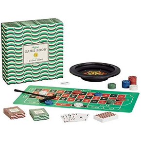 مجموعة Ridley's Casino Night - ألعاب الكازينو الليلية الممتعة للأعمار من 14 عامًا فما فوق - جميع المستلزمات متضمنة في Pontoon وTexas Hold-em Poker وRoulette - ألعاب المقامرة الممتعة لليلة الكازينو in Kuwait