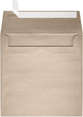 مغلفات دعوة مربعة من LUXPaper | قشر واضغط | 6 بوصة × 6 بوصة | أحمر الخدود الوردي | 80 رطل. نص | 50 الكمية in Saudi Arabia