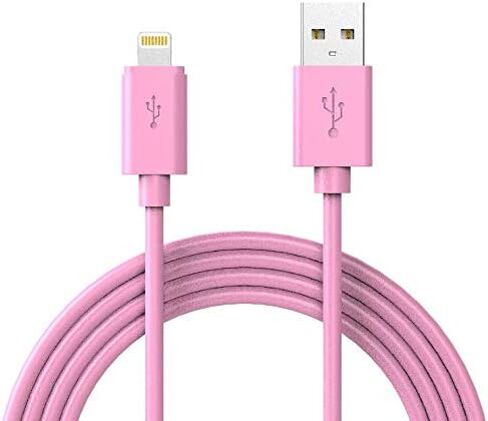 كابل Lightning معتمد من MFi لشاحن iPhone - مصنوع لهاتف iPhone X / 8/8 Plus / 7/7 Plus / 6/6 Plus / 5S (أزرق 6FT) in Kuwait