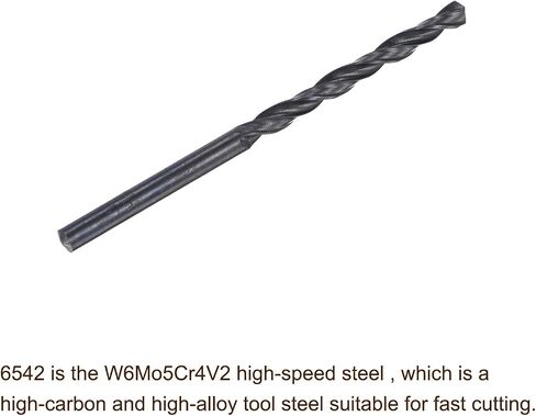 uxcell 6542 High Speed Steel Straight Shank Twist Jobber Drill Bit, Fully Ground Black Oxide Drill Bits 9.2mm Drill Diameter 125mm Total Length 2 Pcs in Saudi Arabia