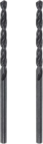 uxcell 6542 High Speed Steel Straight Shank Twist Jobber Drill Bit, Fully Ground Black Oxide Drill Bits 9.2mm Drill Diameter 125mm Total Length 2 Pcs in Saudi Arabia