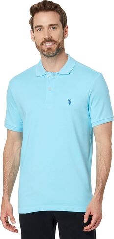 U.S. POLO ASSN. Men's Solid Interlock Polo in Saudi Arabia