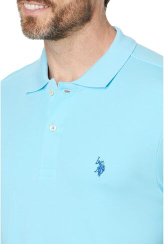 U.S. POLO ASSN. Men's Solid Interlock Polo in Saudi Arabia
