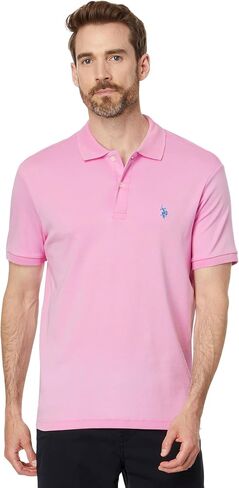 U.S. POLO ASSN. Men's Solid Interlock Polo in Saudi Arabia